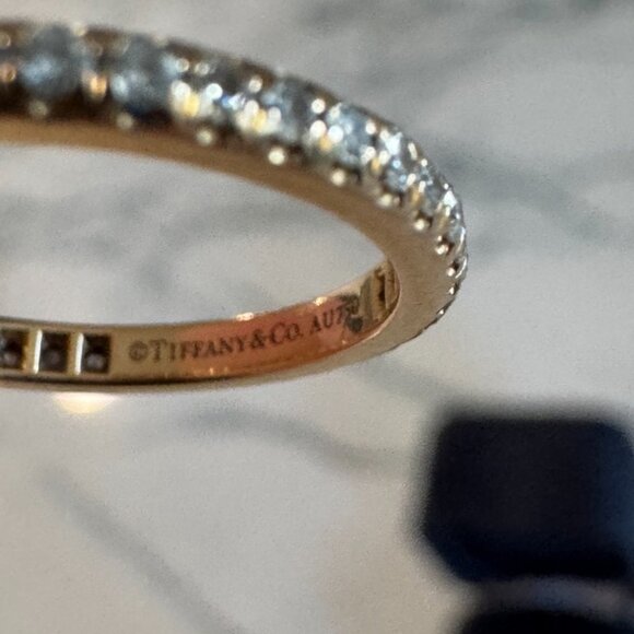 Tiffany & Co 18k Rose Gold Diamond Soleste® Ring - Picture 9 of 10
